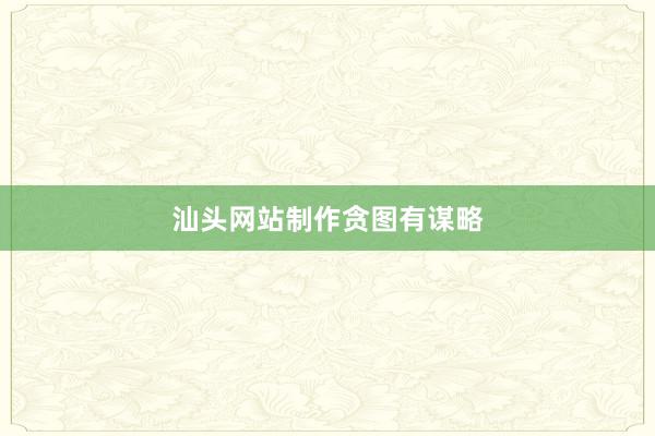 汕头网站制作贪图有谋略